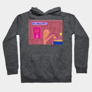 No Melody - Outsider Art Hoodie